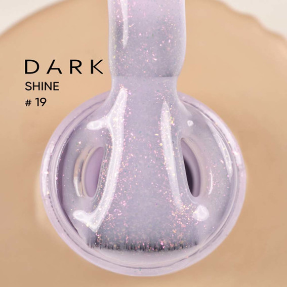 Basis DARK Pro Base Shine 19 lila met roze glans 15 ml - Фото №2