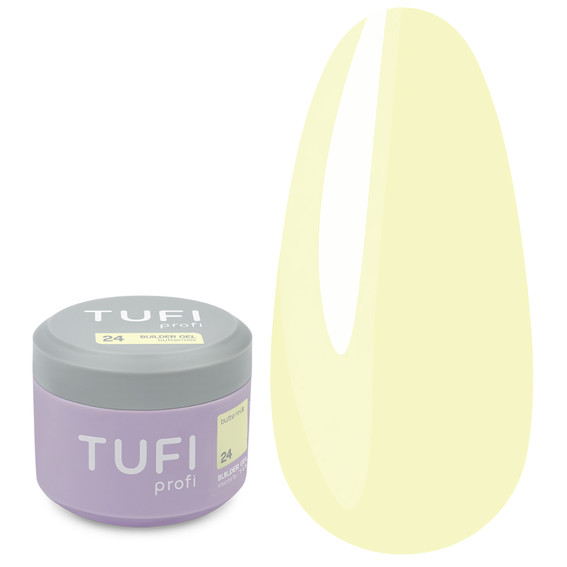 Gel voor extensions TUFI profi Builder Gel UV/LED 24 Buttermilk 30 ml (0334455) - Фото №1