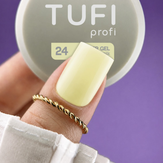 Gel voor extensions TUFI profi Builder Gel UV/LED 24 Buttermilk 30 ml (0334455) - Фото №6