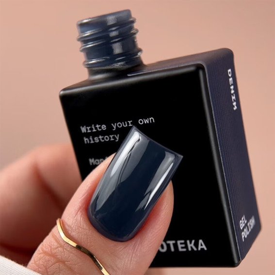 Gellak BIBLIOTEKA WARM LAYERS 20 Denim grijsblauw 10 ml - Фото №3