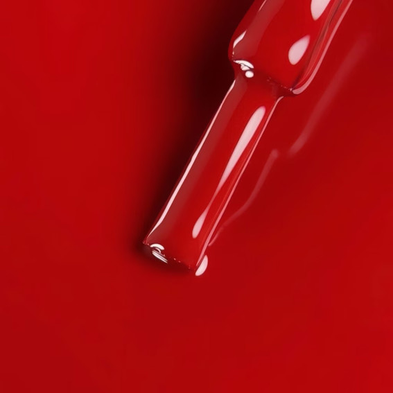 Gellak BIBLIOTEKA RED SPECTRUM 43 Scarlet warm rijk rood 10 ml - Фото №2