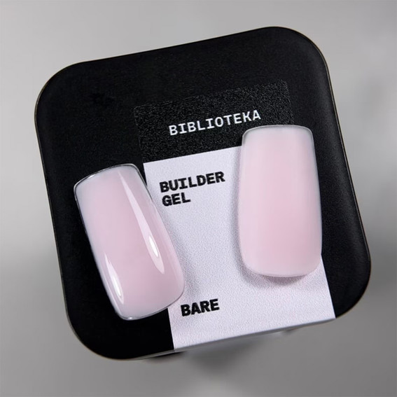 Gel voor extensions BIBLIOTEKA Builder gel 03 Bare natuurlijk 15 ml - Фото №5