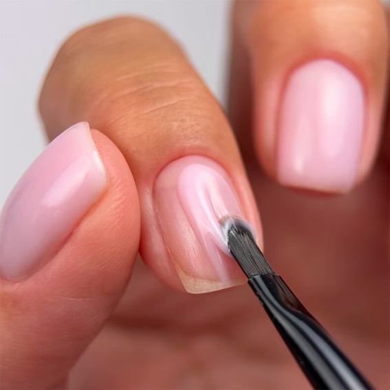 Gel voor extensions BIBLIOTEKA Builder gel 04 Petal zachtroze 15 ml - Фото №3