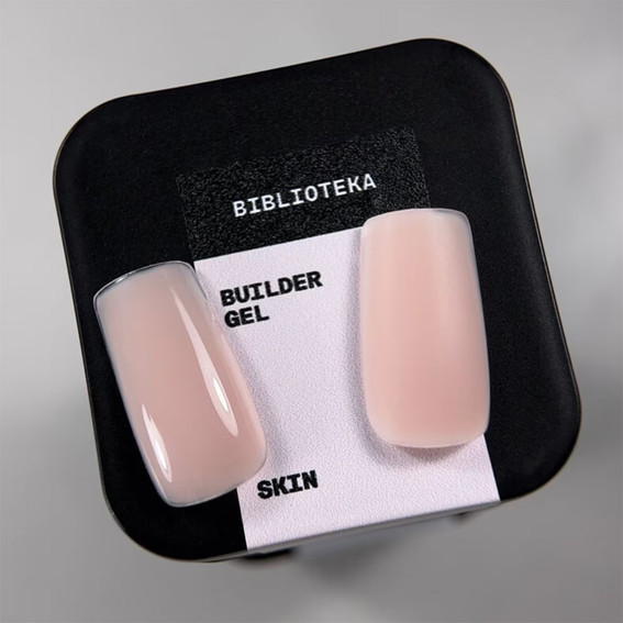 Gel voor extensions BIBLIOTEKA Builder gel 06 Skin warm beige 30 ml - Фото №5