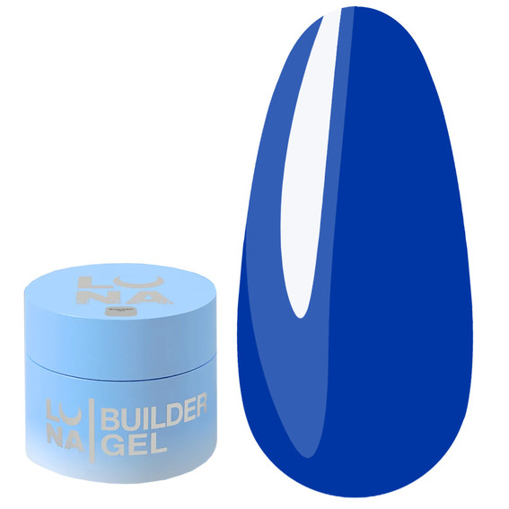 Nagelverlengingsgel LUNA Glass Builder Gel 1 blauw gebrandschilderd glas 15 ml (373-6374-1981) - Фото №1