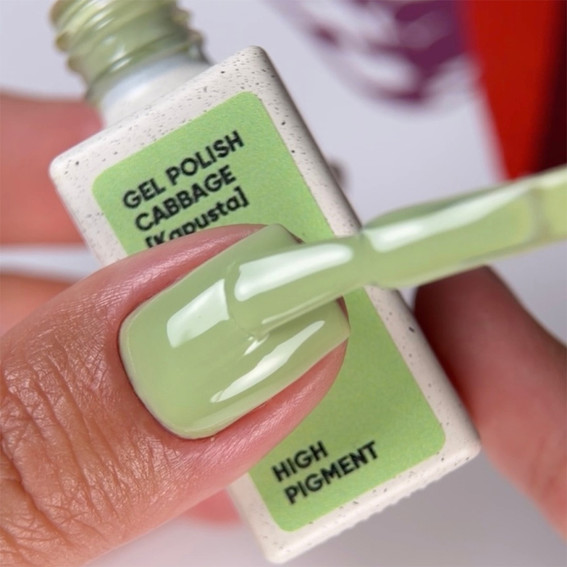 Gellak NAILSOFTHEDAY 240 Cabbage groen 10 ml - Фото №4