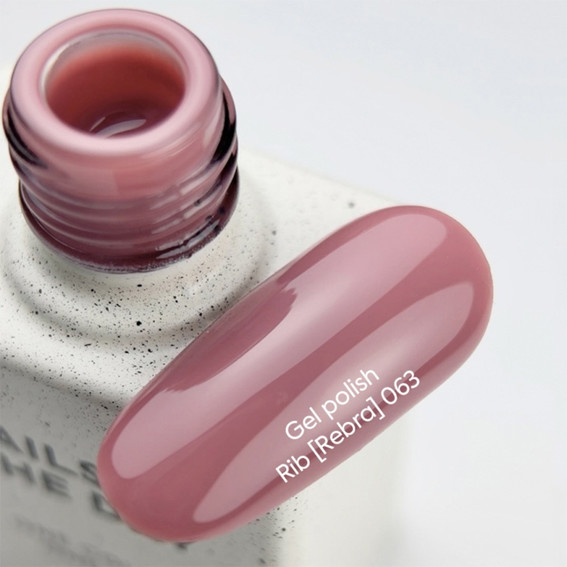 Gellak NAILSOFTHEDAY 063 Rib roze 10 ml - Фото №3