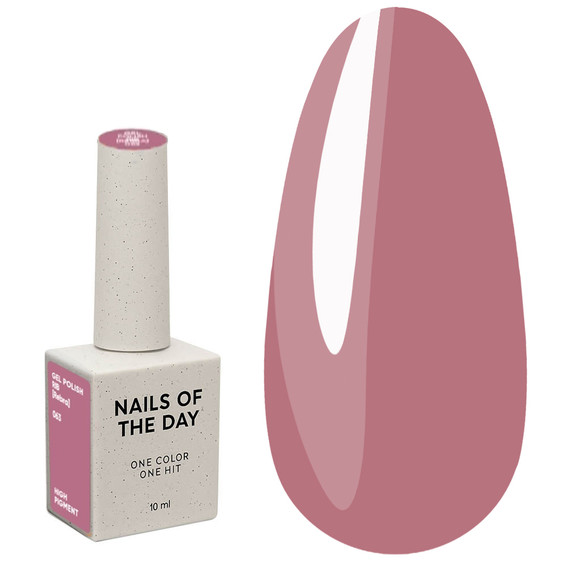 Gellak NAILSOFTHEDAY 063 Rib roze 10 ml - Фото №1