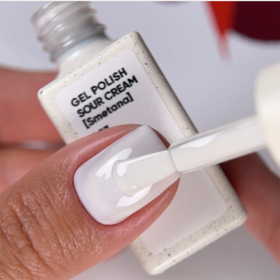 Gellak NAILSOFTHEDAY 007 Sour Cream melkachtig 10 ml - Фото №4