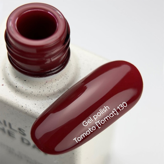 Gellak NAILSOFTHEDAY 130 Tomato rood 10 ml - Фото №3