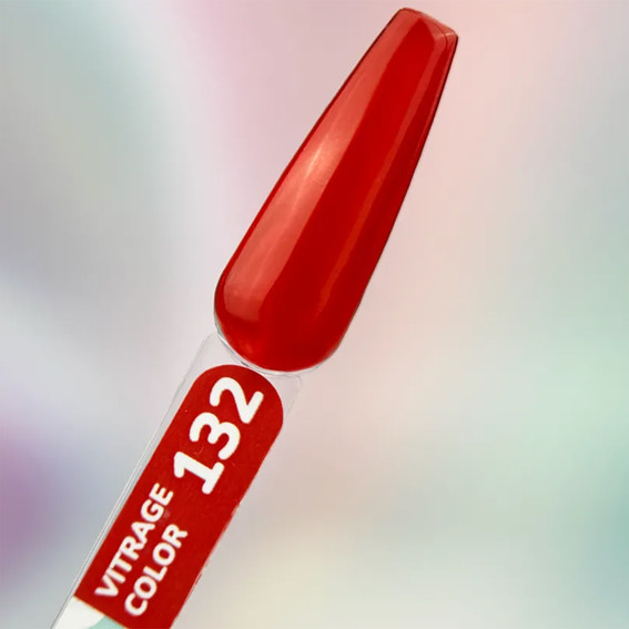 Gellak YOUARECUTE Color 132 felrood gebrandschilderd glas 5 ml (993-4766-1326) - Фото №3