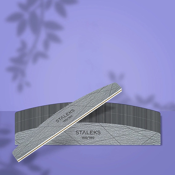 Mineraal nagelvijl Staleks Halfmåne SMART 40 150/180 grit 25 stuks (NFS-40-150/180-25) - Фото №4