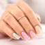 Гель лак Victoria Vynn COLOR SEMI TRANSPARENT 313 Berry Ice Cream сиреневый с хлопьями 8ml - Фото №2