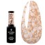Гель лак Victoria Vynn COLOR SEMI TRANSPARENT 315 Créme Brulée нежный оранжевый с хлопьями 8ml - Фото №1