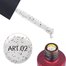 Matte top coat KODI Art 02 transparent with black particles 7 ml - Фото №2