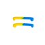 Compensators Zola holders for eyelash lamination yellow-blue 1 pair - Фото №1