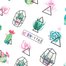 Waterstickers GNBLAB schuifplanten BN-1762 - Фото №2