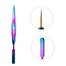 MollyLac "Rainbow" dubbelzijdige decoratiekwast met spatel, borstellengte 7 mm - Фото №1