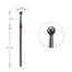 Diamant manicure snijder Donker №115 rode bal 050 - Фото №1