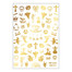 Nagelstickers dun zelfklevend halloween MS-C298 goud - Фото №1