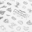 Nagelstickers dun zelfklevend halloween MS-C301 zilver - Фото №2
