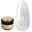 Gel for extensions F.O.X Builder gel Flashback 001 warm light silver 15 ml - Фото №1