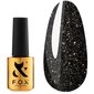Гель-лак FOX Sparkle №010 черный с шиммером 7 мл