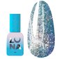 Gel polish LUNA №205 blue with shimmer, rubbed effect 13 ml (047-2754-0555)