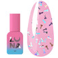 Hybride top LUNA Secret №01 zonder kleeflaag transparant, zilver holografisch 13 ml (300-3349)